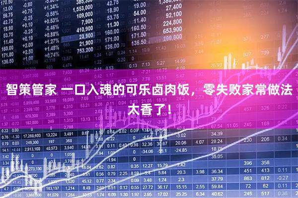 智策管家 一口入魂的可乐卤肉饭，零失败家常做法太香了！