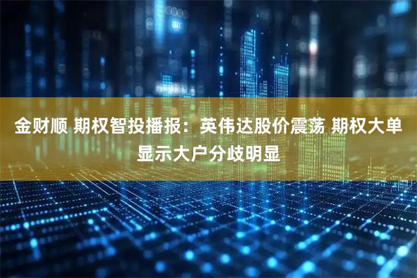 金财顺 期权智投播报:英伟达股价震荡 期权大单显示大户分歧明显